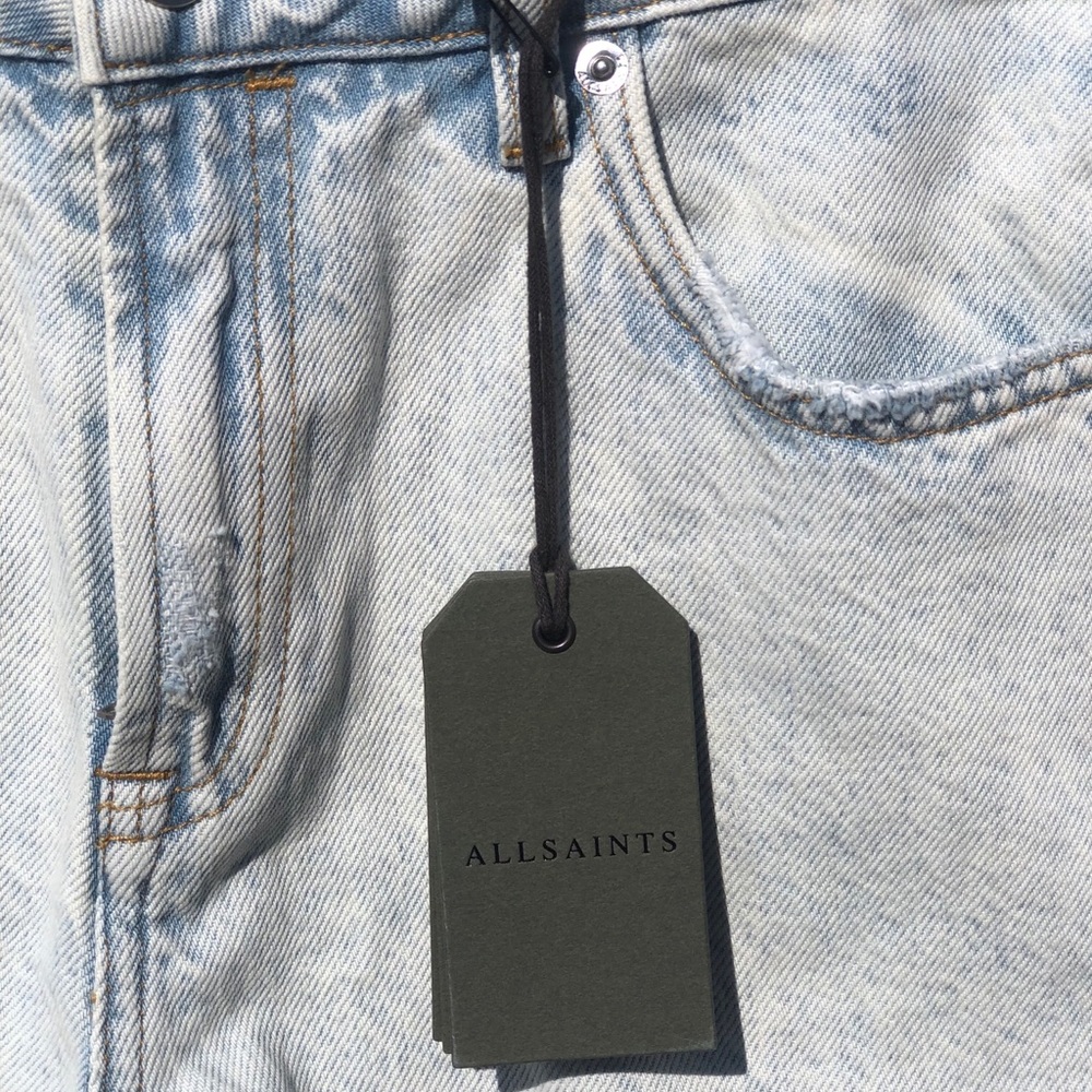 All Saints High Rise Acid Shorts - Picture 2 of 6